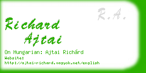 richard ajtai business card